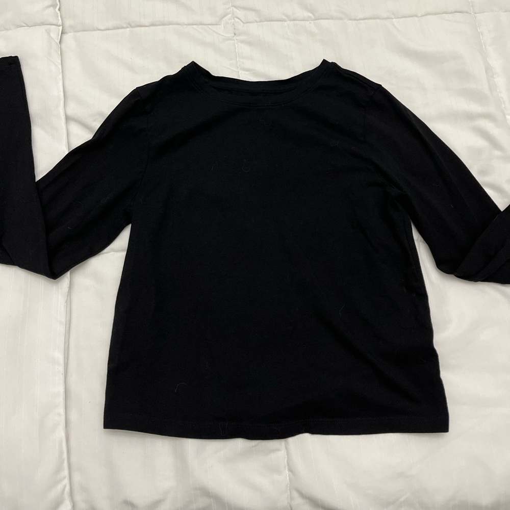 Plain black long sleeve